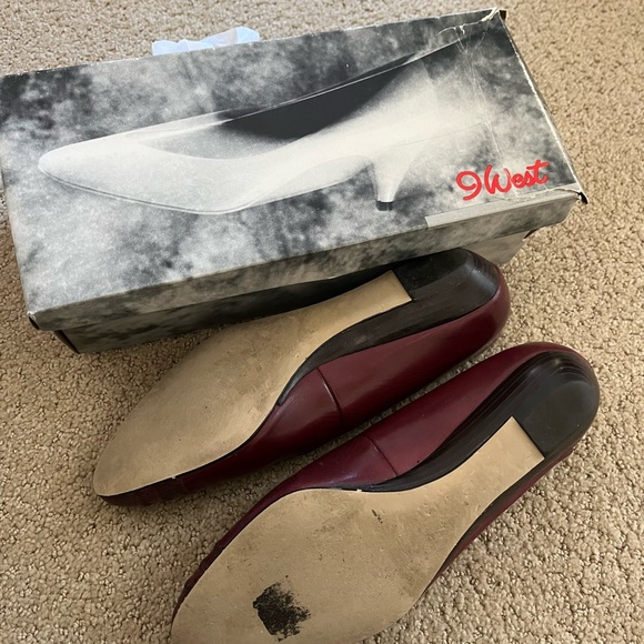 vintage leather 9west flats - Picture 2 of 2